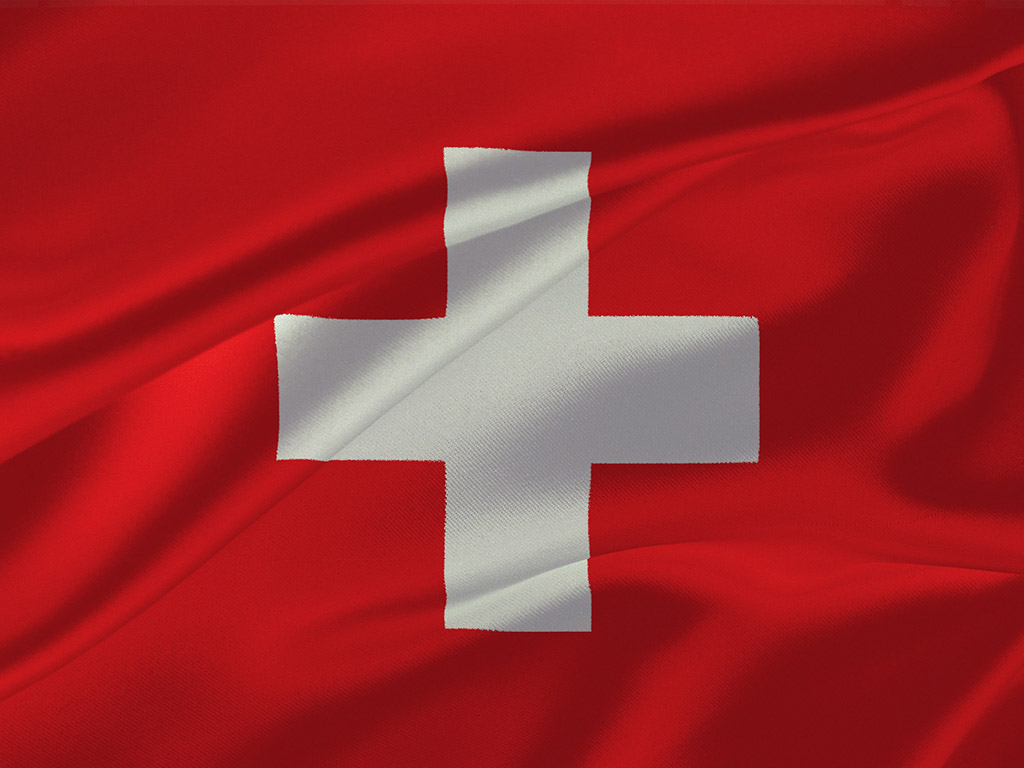 Die Flagge der Schweiz